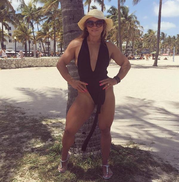 Alicia Alfaro in a bikini