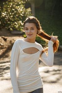 Alex Mae in the Park