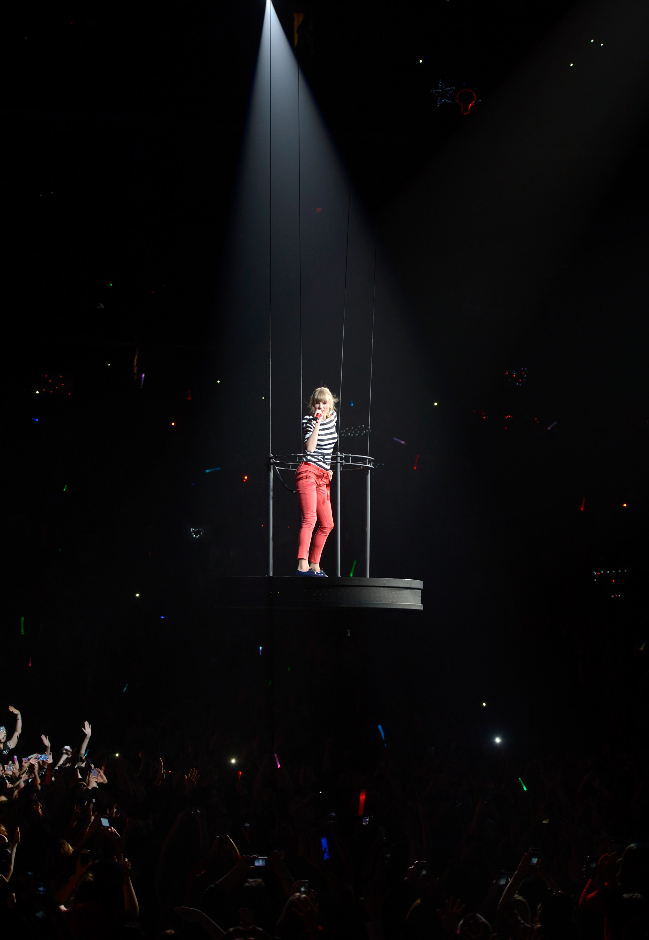 Taylor Swift In Concert at the Prudential Center in Newark, New Jersey on The RED Tour Mar. 27, 2013 