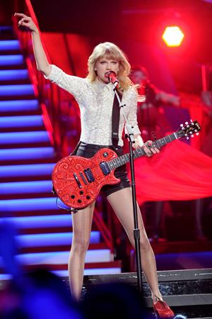 Taylor Swift In Concert at the Prudential Center in Newark, New Jersey on The RED Tour Mar. 27, 2013 
