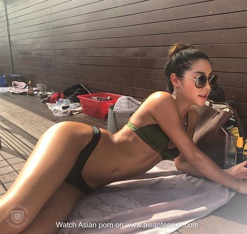 Anonymous in a bikini