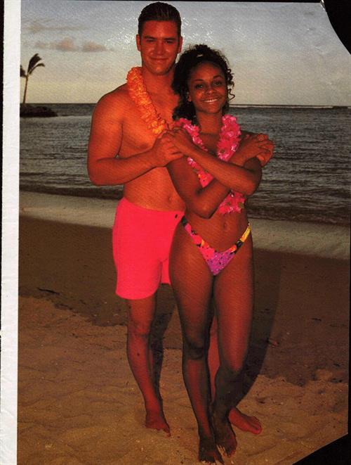 Lark Voorhies in a bikini