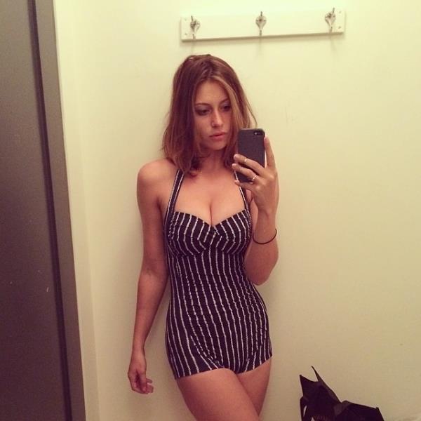 Aly Michalka taking a selfie