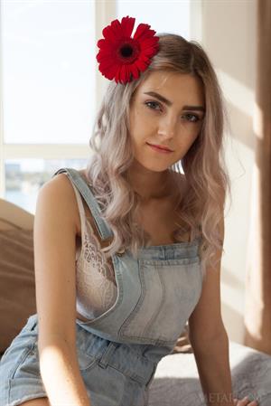 Eva Elfie Pictures Eva Elfie Red Flower
