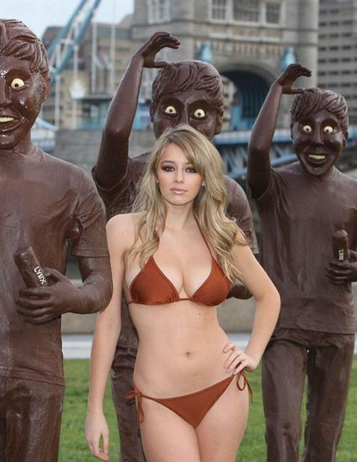 Keeley Hazell in a bikini