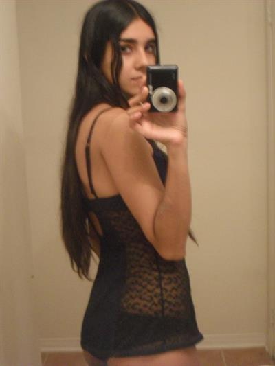 Anonymous in lingerie taking a selfie