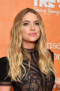 Ashley Benson in a see through dress