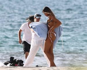 Ariadna GutiƩrrez Bikini Pictures Ariadna Gutierrez caught nude by paparazzi during a bikini photo shoot changing bikinis showing her boobs and ass.