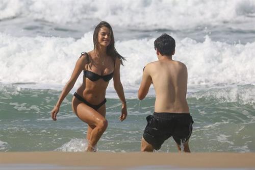 Alessandra Ambrosio Bikini Pictures Alessandra Ambrosio sexy ass bikini body seen by paparazzi at the beach.