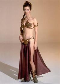 Carrie Fisher in a bikini