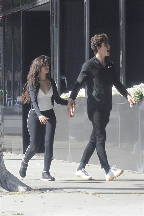 Camila Cabello Pictures Camila Cabello looking sexy seen in public with Shawn Mendes by paparazzi.