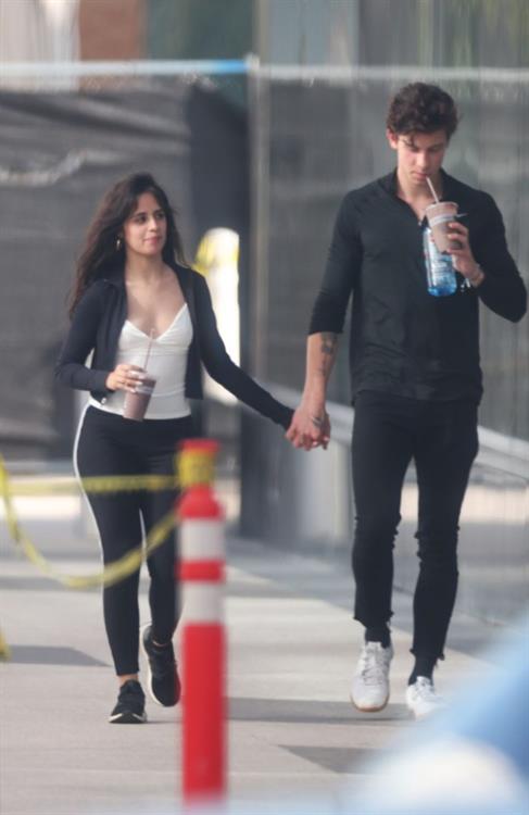 Camila Cabello Pictures Camila Cabello looking sexy seen in public with Shawn Mendes by paparazzi.