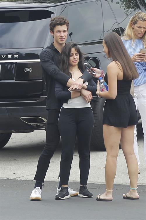 Camila Cabello Pictures Camila Cabello looking sexy seen in public with Shawn Mendes by paparazzi.