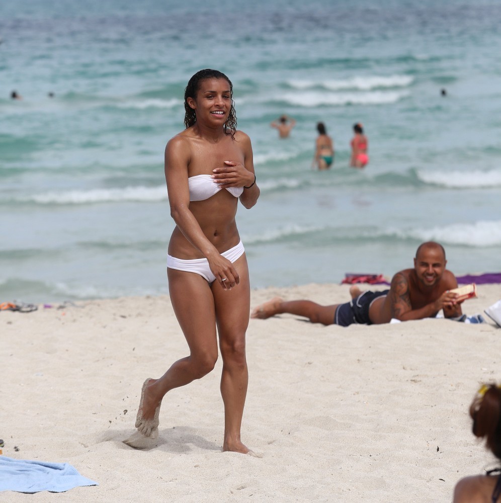 Melody Thornton in a bikini