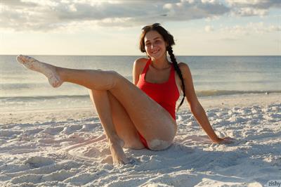 Dita Vetone Busty Beach Babe