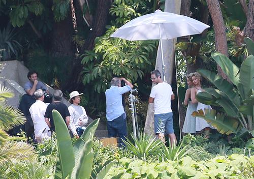 Jennifer Lawrence on Hunger Games set