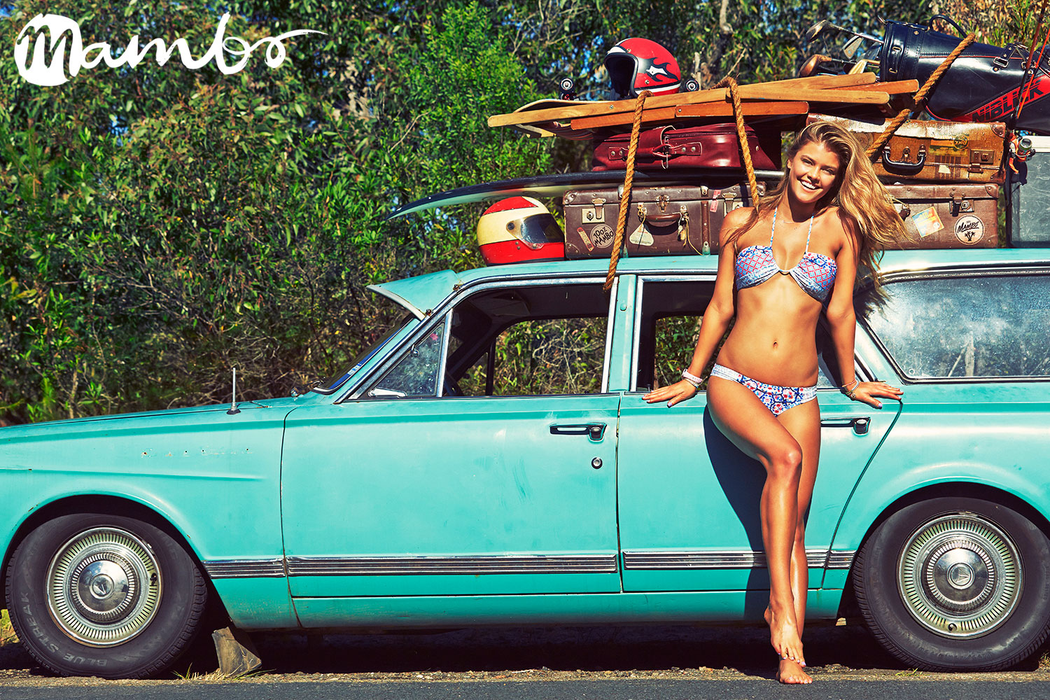 Nina Agdal in a bikini