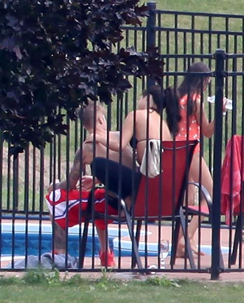 Selena Gomez candid pics in the park