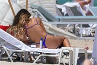 Sofia Jamora sexy ass in a thong bikini at the beach seen by paparazzi showing nice cleavage.
































