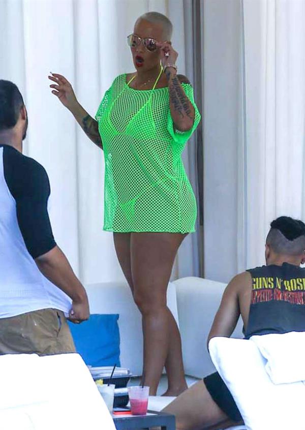 Amber Rose in a bikini