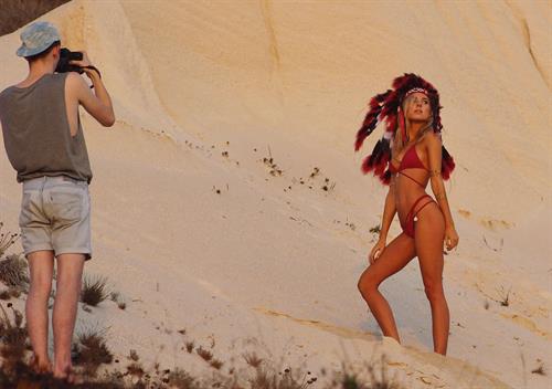 Kimberley Garner in a bikini