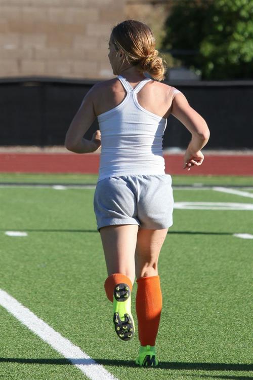 Kendra Wilkinson Pictures Kendra Wilkinson braless boobs showing her tits pokies seen by paparazzi playing soccer seen by paparazzi.