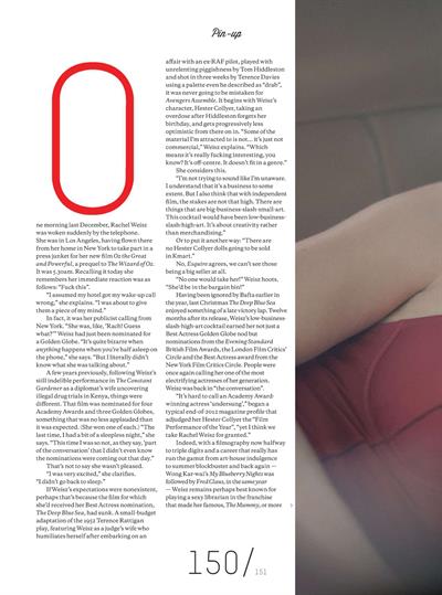 Rachel Weisz - Esquire April 2013
