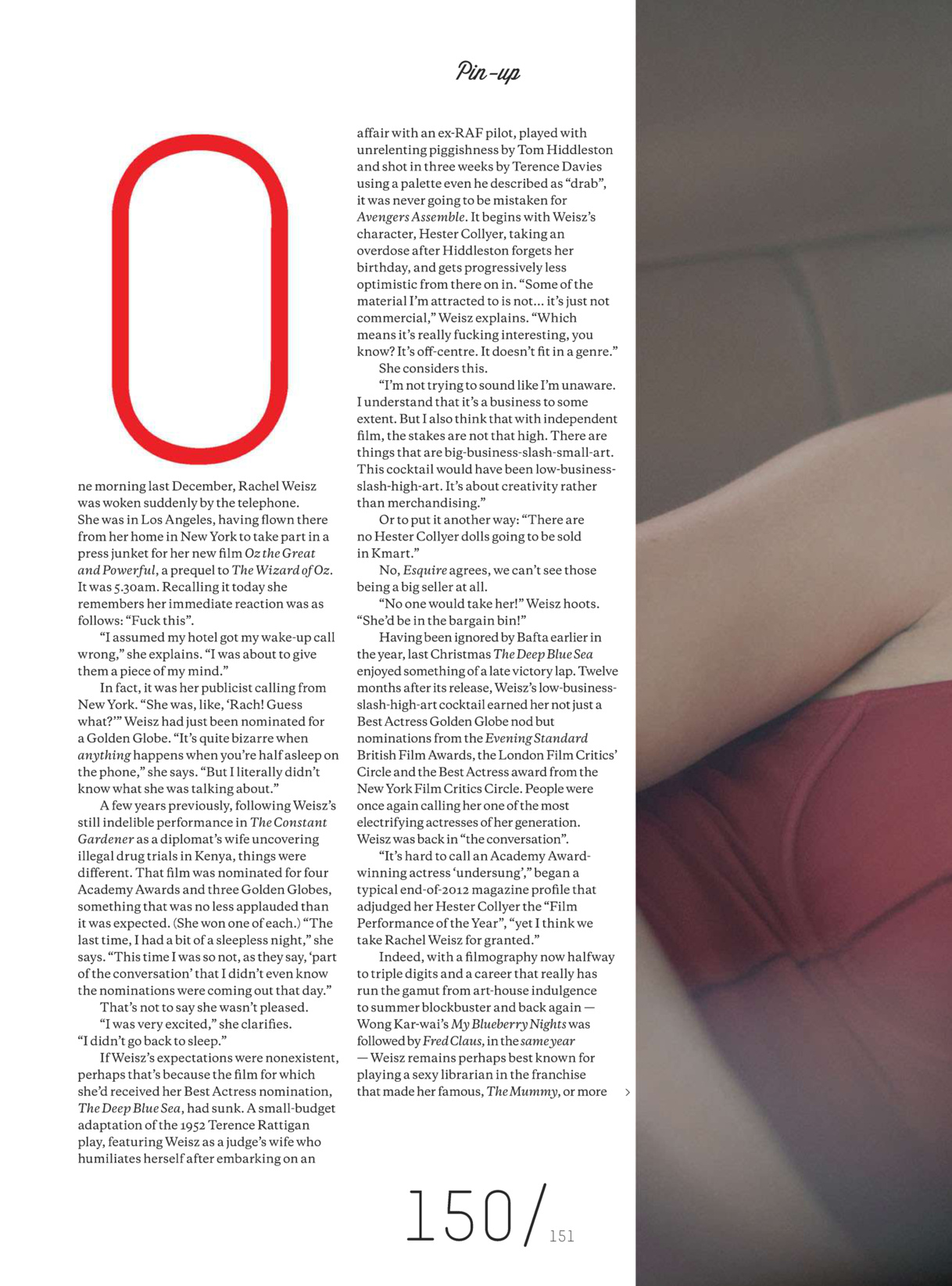 Rachel Weisz - Esquire April 2013