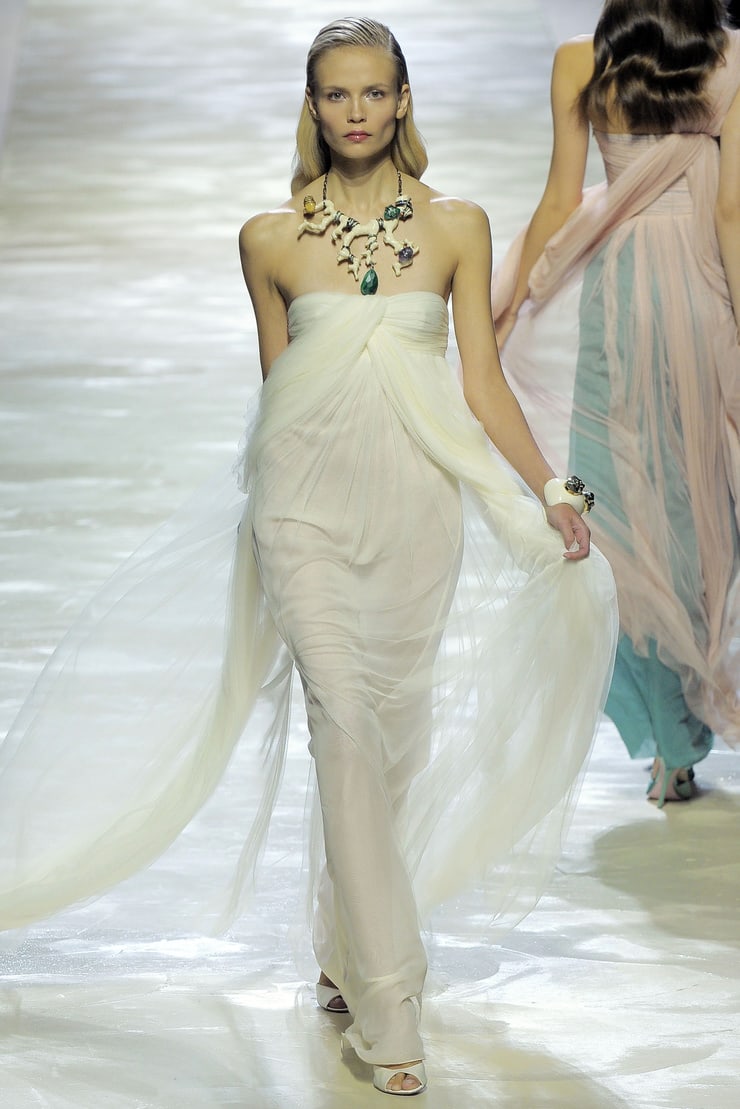 Collection 2009. Blumarine Fall 2008. Natasha Poly John Galliano. Платье 2009. Платье Blumarine.