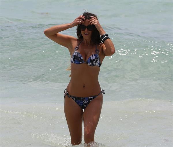 Claudia Romani in a bikini