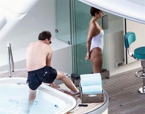 Camila Morrone Bikini Pictures Camila Morrone in a sexy swimsuit in a hot tub on a yacht with Leonardo DiCaprio seen by paparazzi.