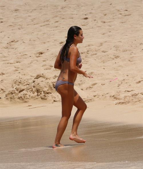 Lea Michele Bikini Pictures Lea Michele sexy ass in a bikini seen at the beach by paparazzi.