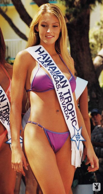 Crista Nicole in a bikini contest for Hawaiian Tropic