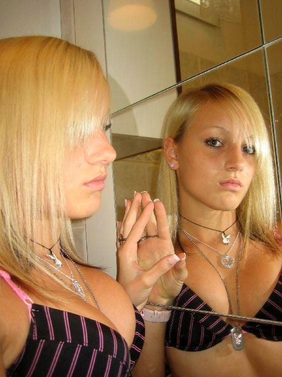 Anonymous in lingerie