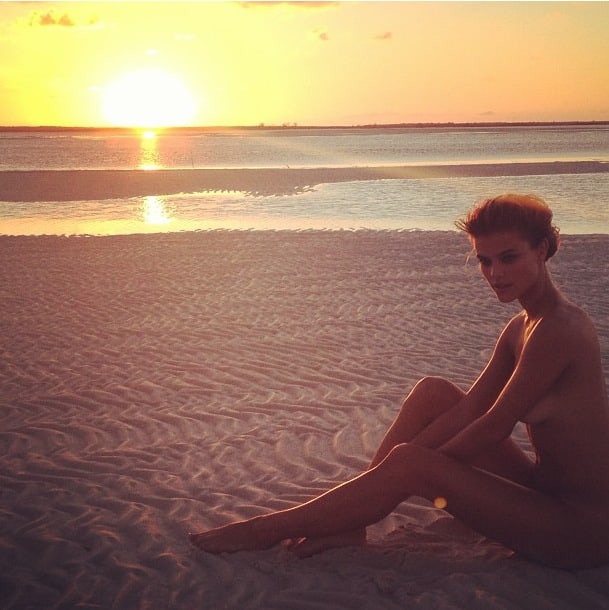 Nina Agdal in a bikini