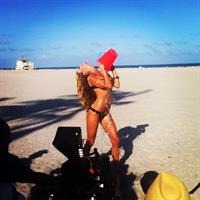 Nina Agdal in a bikini