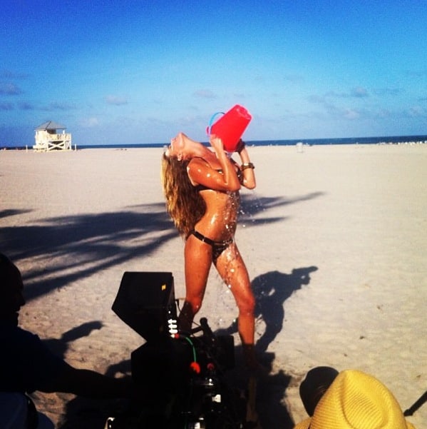 Nina Agdal in a bikini