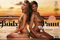 Nina Agdal in body paint