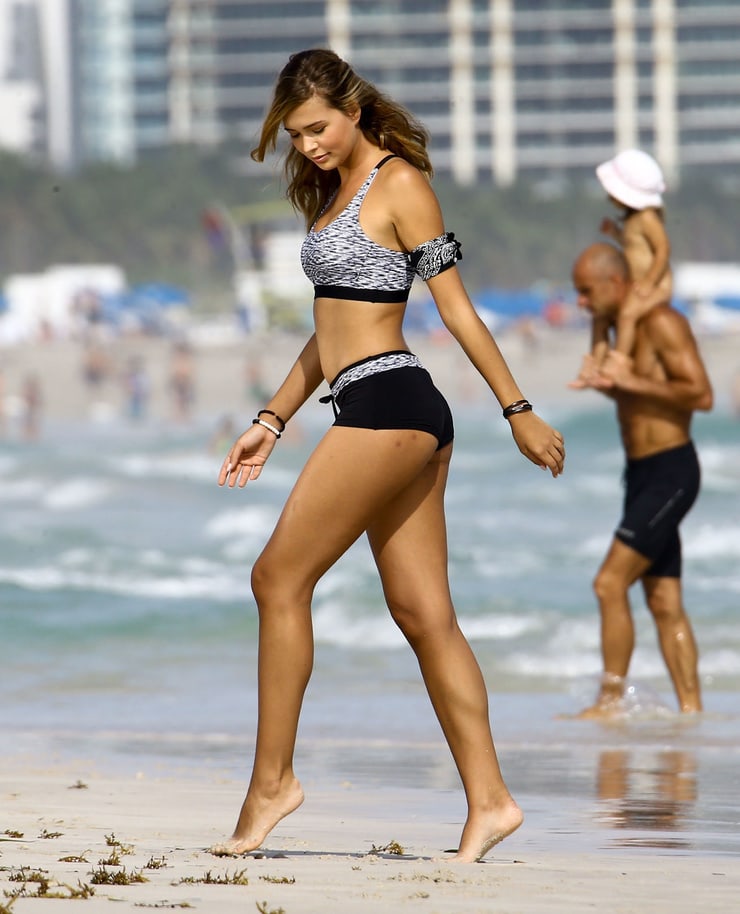 Sandra Kubicka in a bikini