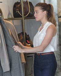 Amber Heard Shops at Monika Chiang Store in Los Angeles - October 20, 2012 