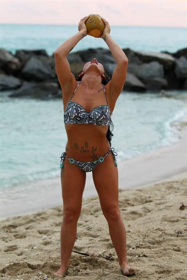 Jenelle Evans in a bikini