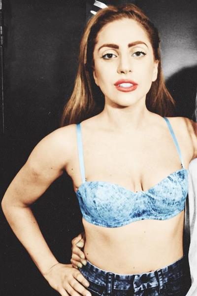 Lady Gaga in lingerie
