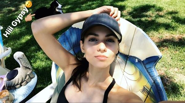 Victoria Justice in a bikini - ass