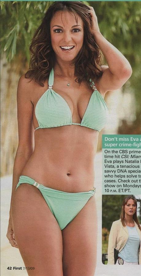 Eva LaRue in a bikini