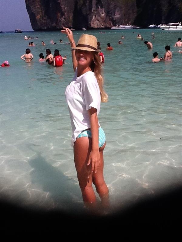 Danica Thrall in a bikini - ass