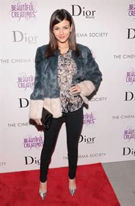 Victoria Justice The Cinema Society screening of Beautiful Creatures in NY 2/11/13 