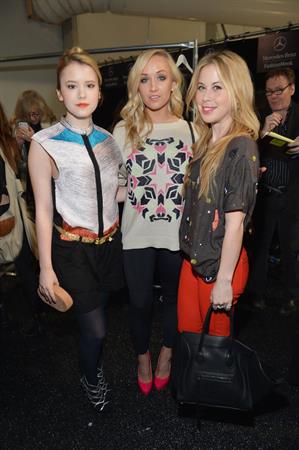 Taylor Spreitler Mara Hoffman Fall 2013 fashion show in New York 2/9/13 
