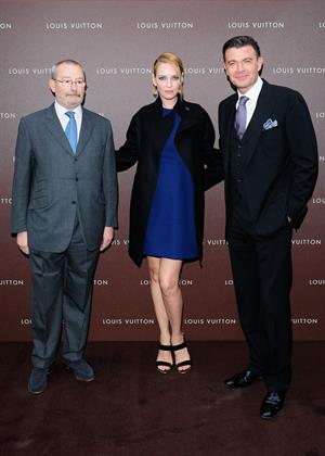 Uma Thurman Louis Vuitton Maison opening in Munich 4/23/13 