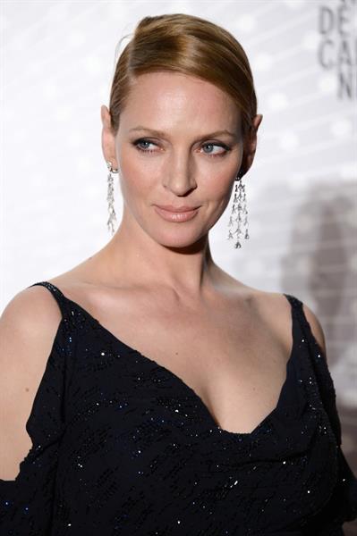 Uma Thurman attends the Palme D'Or Winners Dinner during The 66th Cannes Film Festival May 26, 2013 
