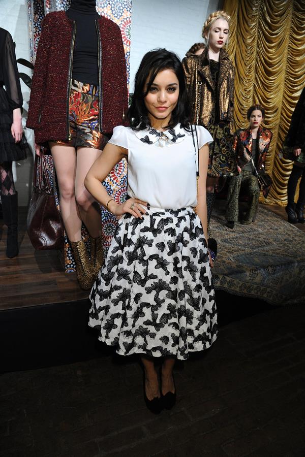 Vanessa Hudgens Alice Olivia By Stacey Bendet Fashion Show in New York City, February 11, 2013 